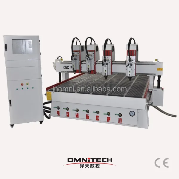 China High Speed Multi Spindle Double Head Cnc Machine Router For Woodworking Door Making Machine