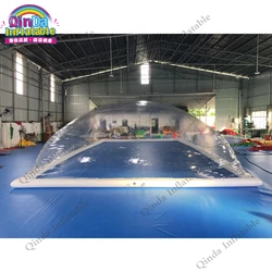 Portable outdoor used transparent inflatable pool dome with covered tents from China inflatable pool cover tent factory