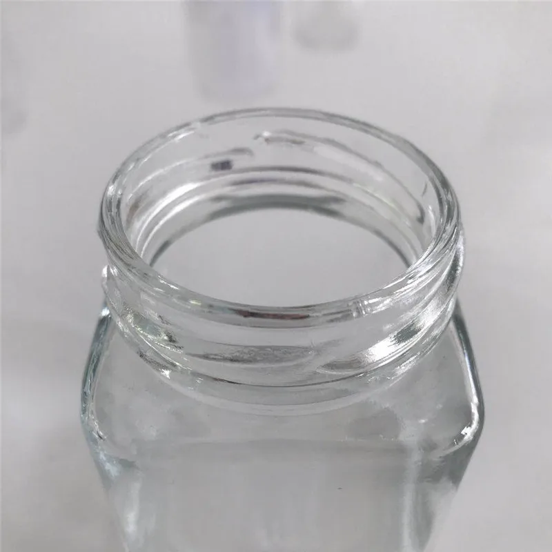 16oz  Food storage container airtight jar container glass 150ml square glass jars