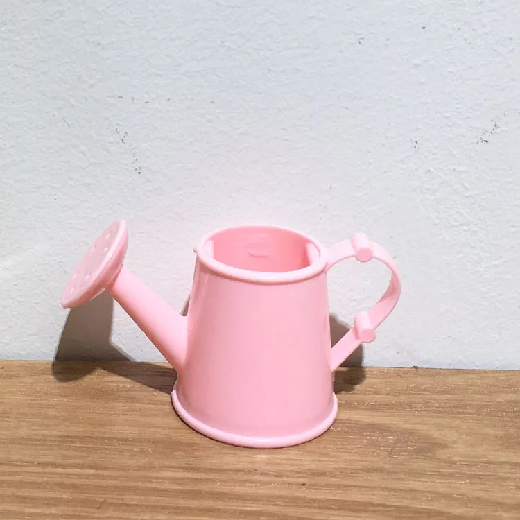 New Design Mini Watering Can Pots Ornamental Plant Bonsai Plastic Indoor Used with Artificial Flower Floor Color American Style