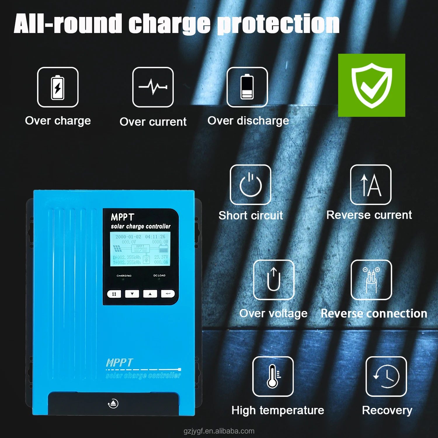 12v 24v 36v 48v 65A Mppt Solar Charge Controller 30a 40a 50a 60a Solar Regulator Solar Light Solar Charger Controller