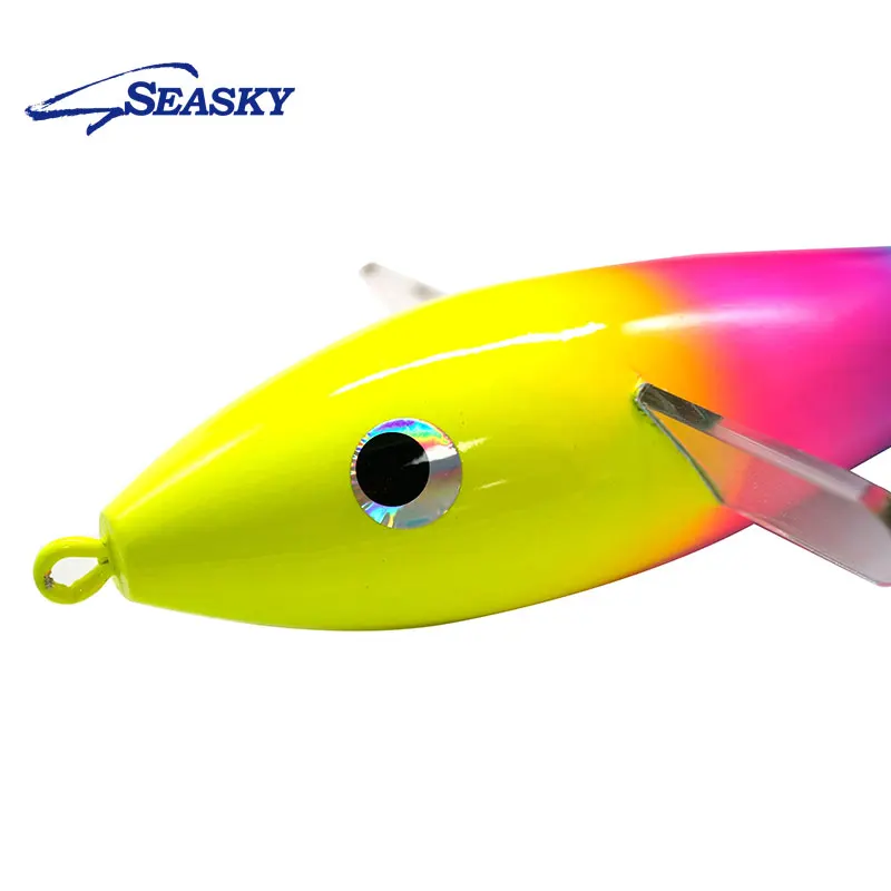seasky 10'fly flying bird lure wood teaser wooden airplane Eat Tackle Pink Fishing Chain Lumo Tormenter Looney - Trolling