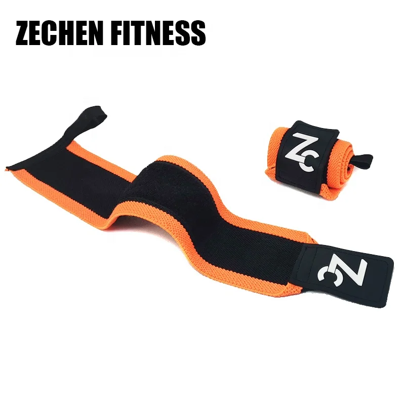 Fitness cotton elastic padded weight lifting pull up gym wrist support straps bodybuilding pull up assist straps