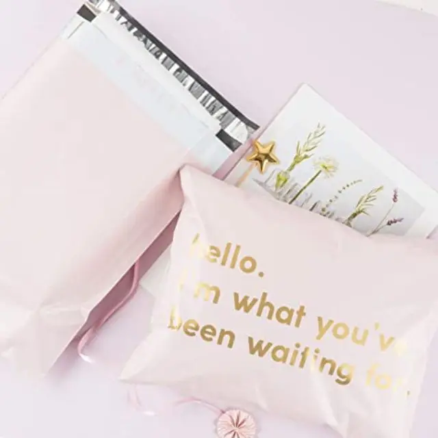 Custom logo color biodegradable plastic poly mail express shipping bag clothing envelope mail mailing bag