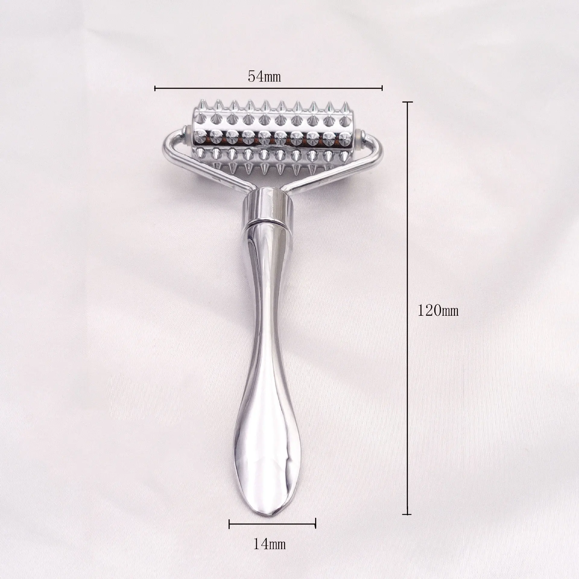 Massage Instrument Scraping Plate Metal Roller Massage Facial Scraping Tool Micro Needle Roller Facial Massager