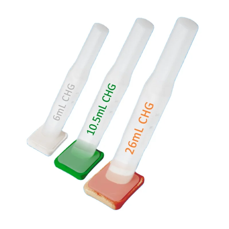 Fast Delivery Patient Skin Disinfection Chg ipa Medical Swabstick 2% Chlorhexidine Gluconate And 70% Chg Swabstick