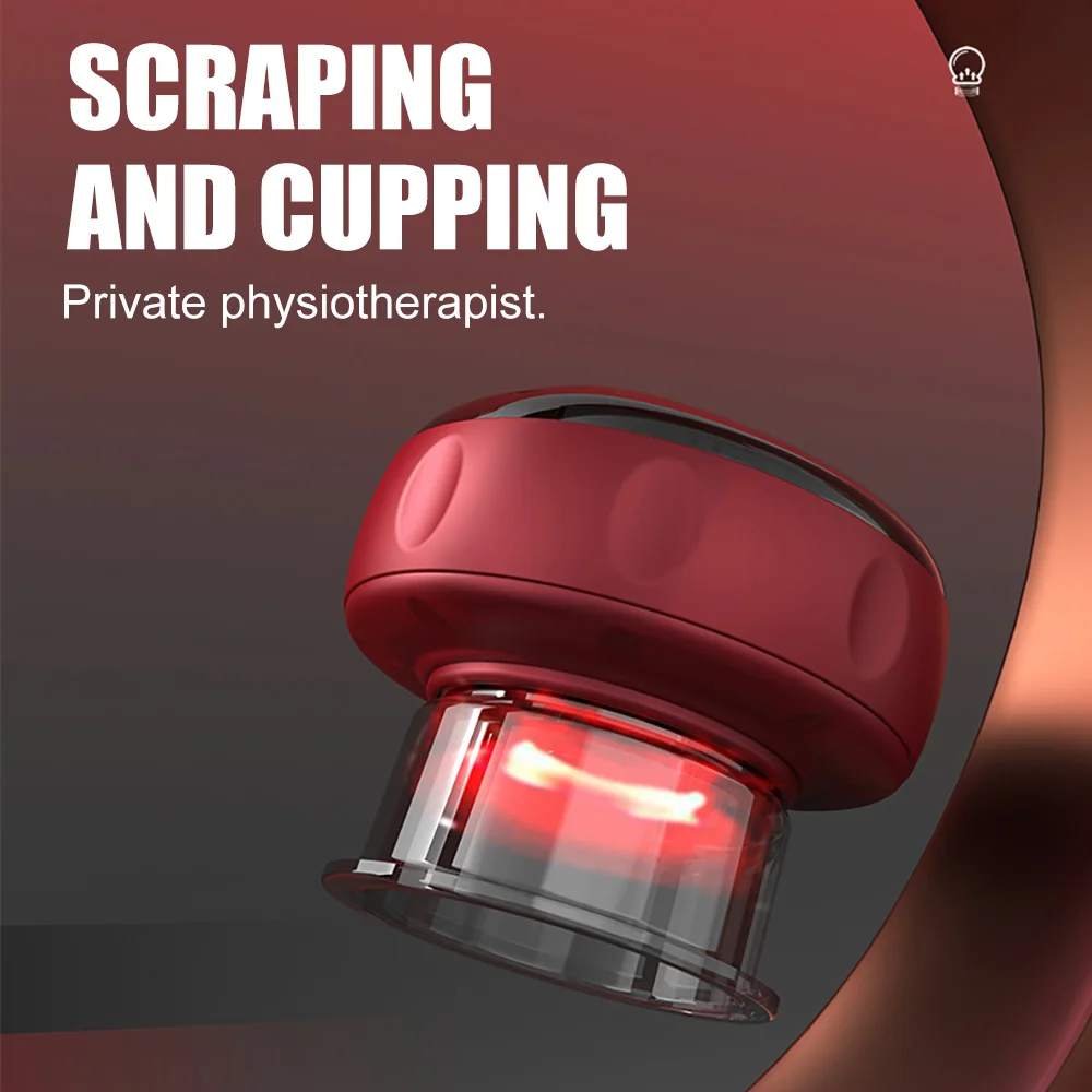 Household electric cupping device, intelligent warm moxibustion and scraping instrument