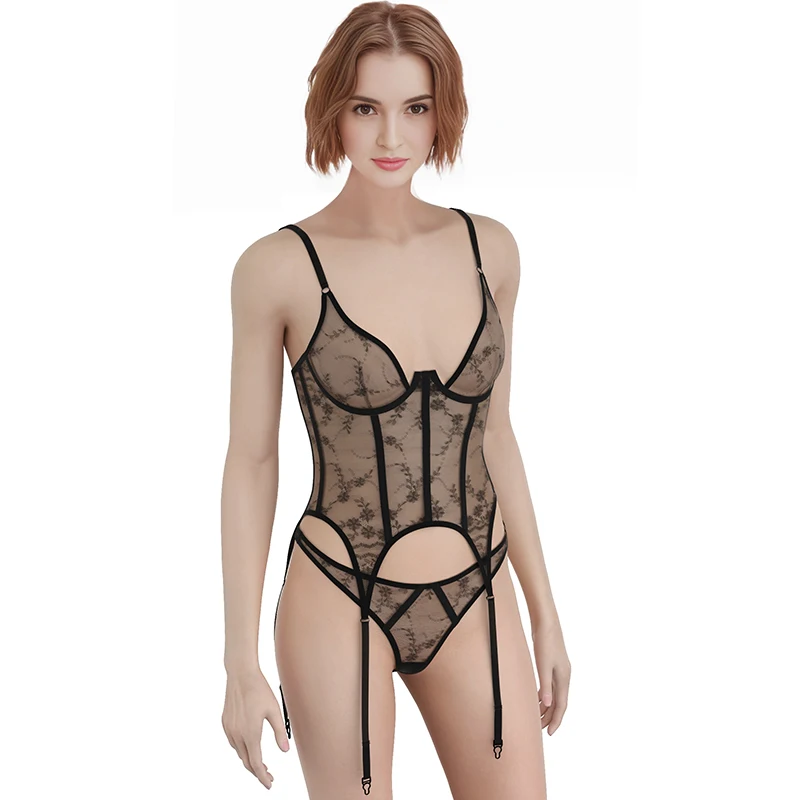 Manufacturer Price Lingerie Women Corset Sets Lingerie Stock Elegant Mature Women Sexy Lingerie