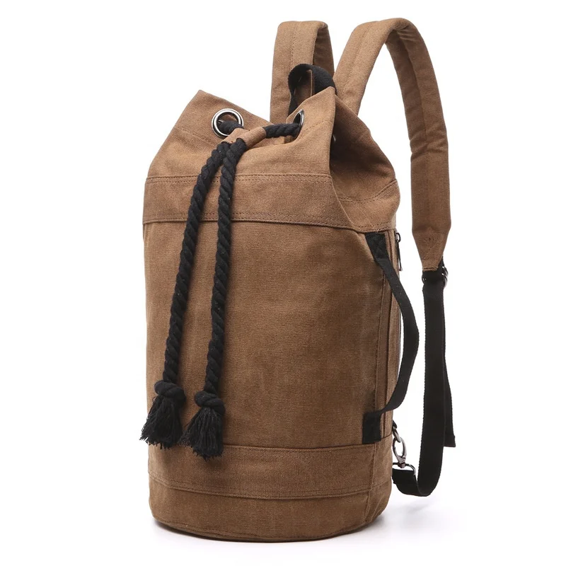 Small Canvas Draw String Sports Bag Backpack Gym Bag For Women Men