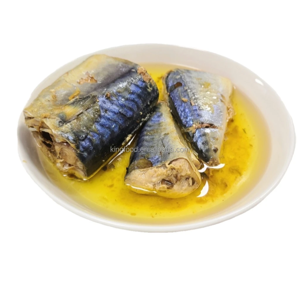 425G Factory Price Canned Mackerel in Natural Oil for Sale