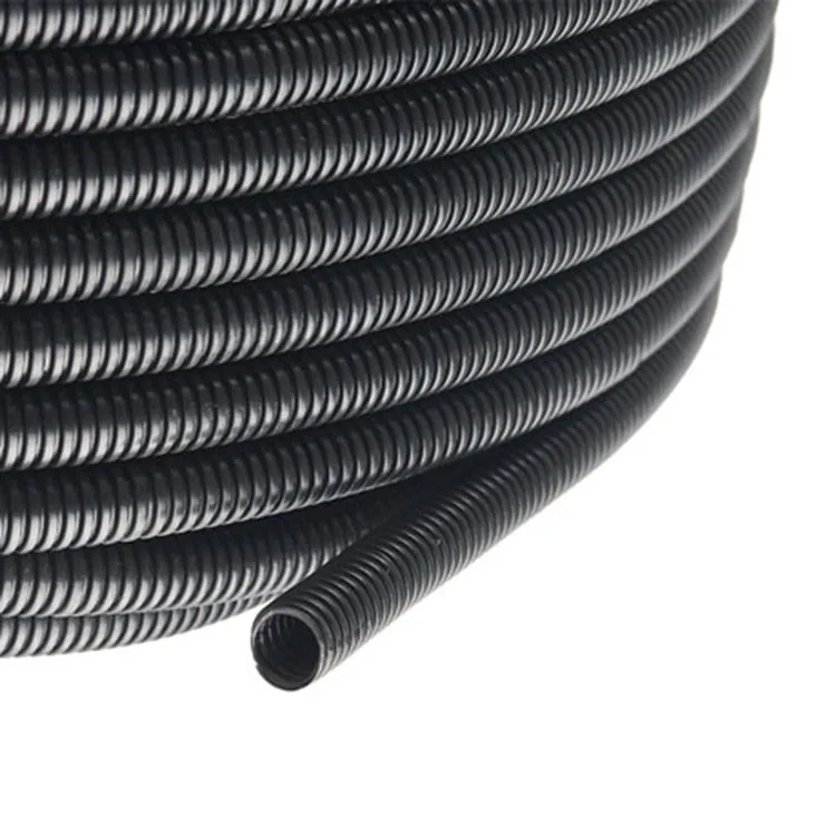 Hot Selling Ad28.5 Customized Tube Size Flexible Black Plastic Corrugated Flexible Hose Pipe