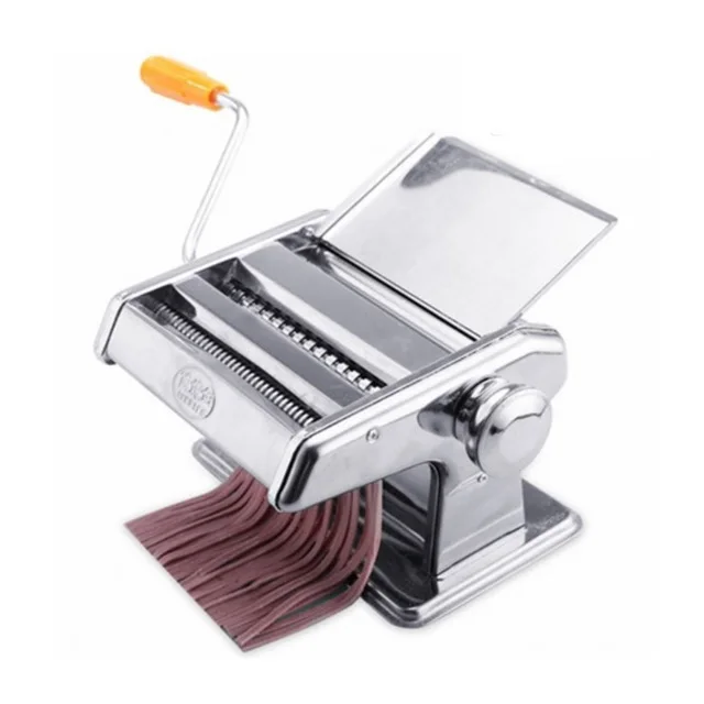 
Stainless Steel Manual Cutting Adjustable Thickness Dough Fresh Noodle Pasta Maker Machine Kitchen Tools 