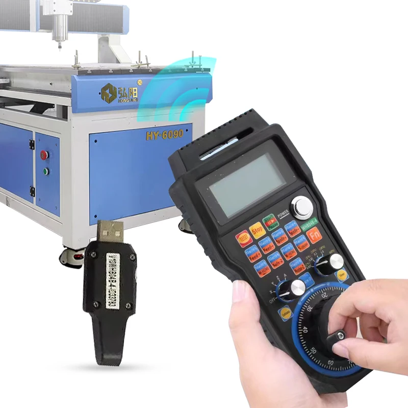 XHC 4/6 axis mach3 cnc controller usb wireless handwheel mpg milling machine