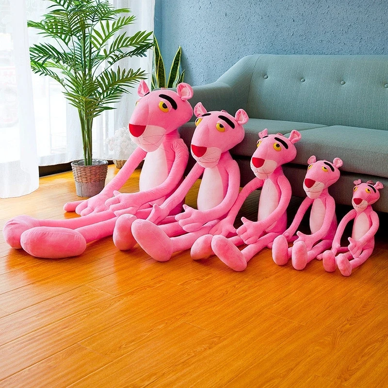 Factory direct selling pink panther naughty leopard doll Dalang leopard plush toy Tigger vibrato with the same product stall