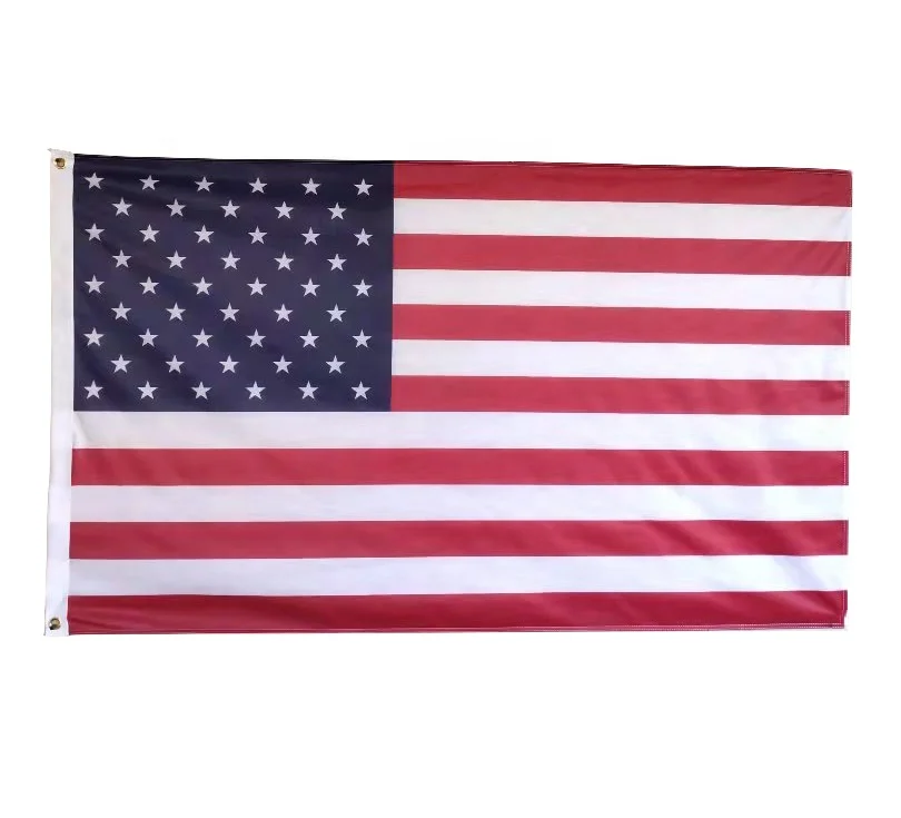 Custom Printing CMYK Brazil National Flags 3*5 ft Double Sided  Advertising  Flags 110gsm Polyester Display Flags