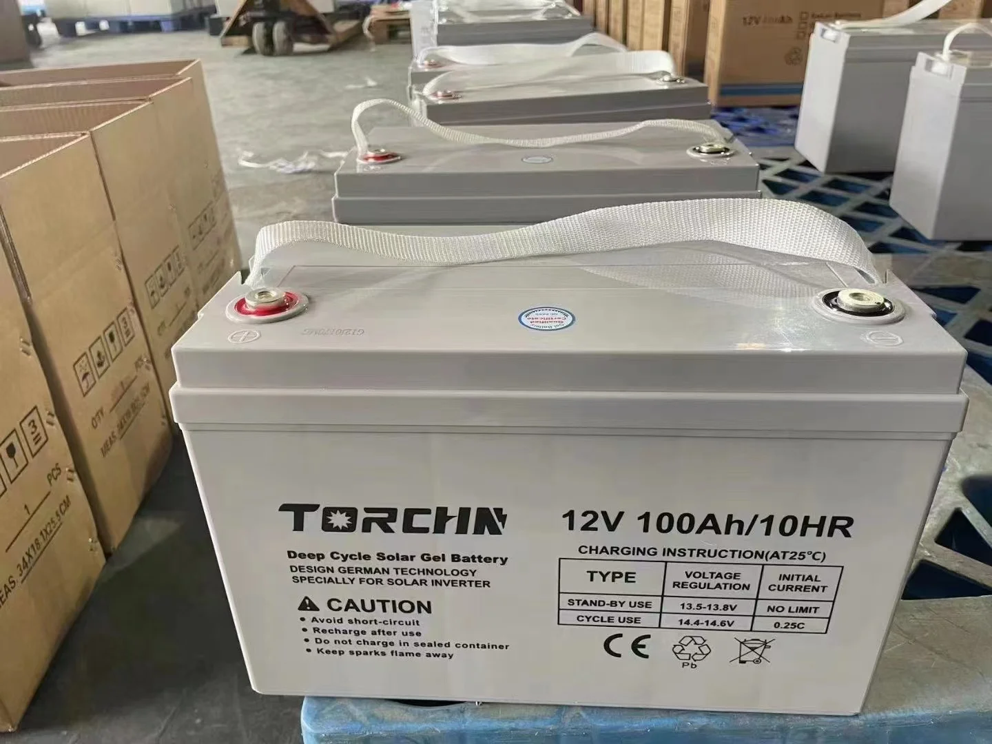 TORCHN Agm Deep Cycle Solar Energy Storage Gel Battery 12V 100Ah 150Ah 200Ah 300Ah Solar Panels Battery Batterie Gel Solaire