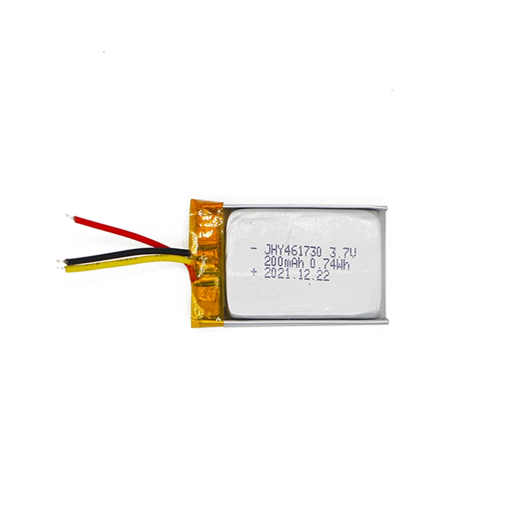 JeHeYuan 3.7V 461750 Rechargeable Lithium Polymer Battery 200mAh In Stock