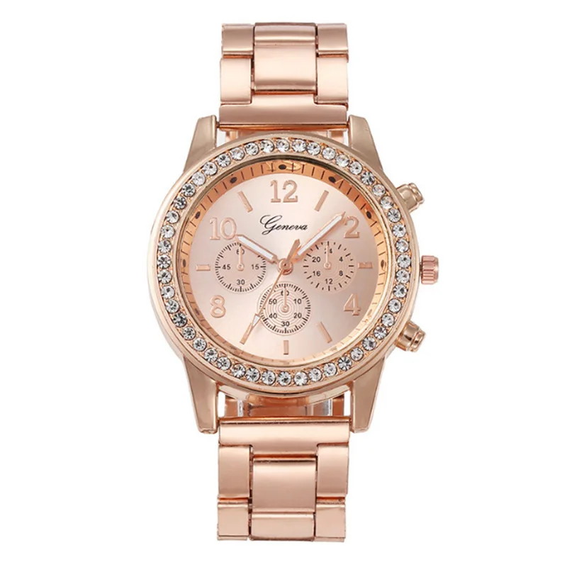 NEW 6pcs Luxury Fashion Women Watch Set Alloy Strap Ladies Quartz Wristwatch Rhinestone Alloy Bracelet For Ladies Gift