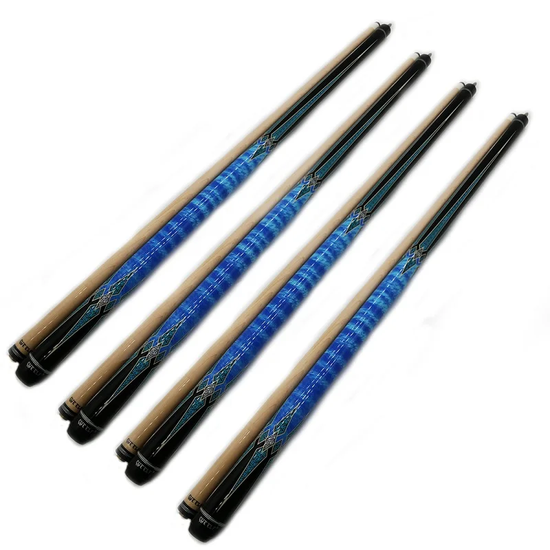 Cueelf fashionable wrap less center joint american style billiard cue stick for billiard room pool cue stick