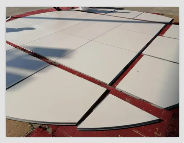 Interlocking system round solid wood dance floor plywood dance floor