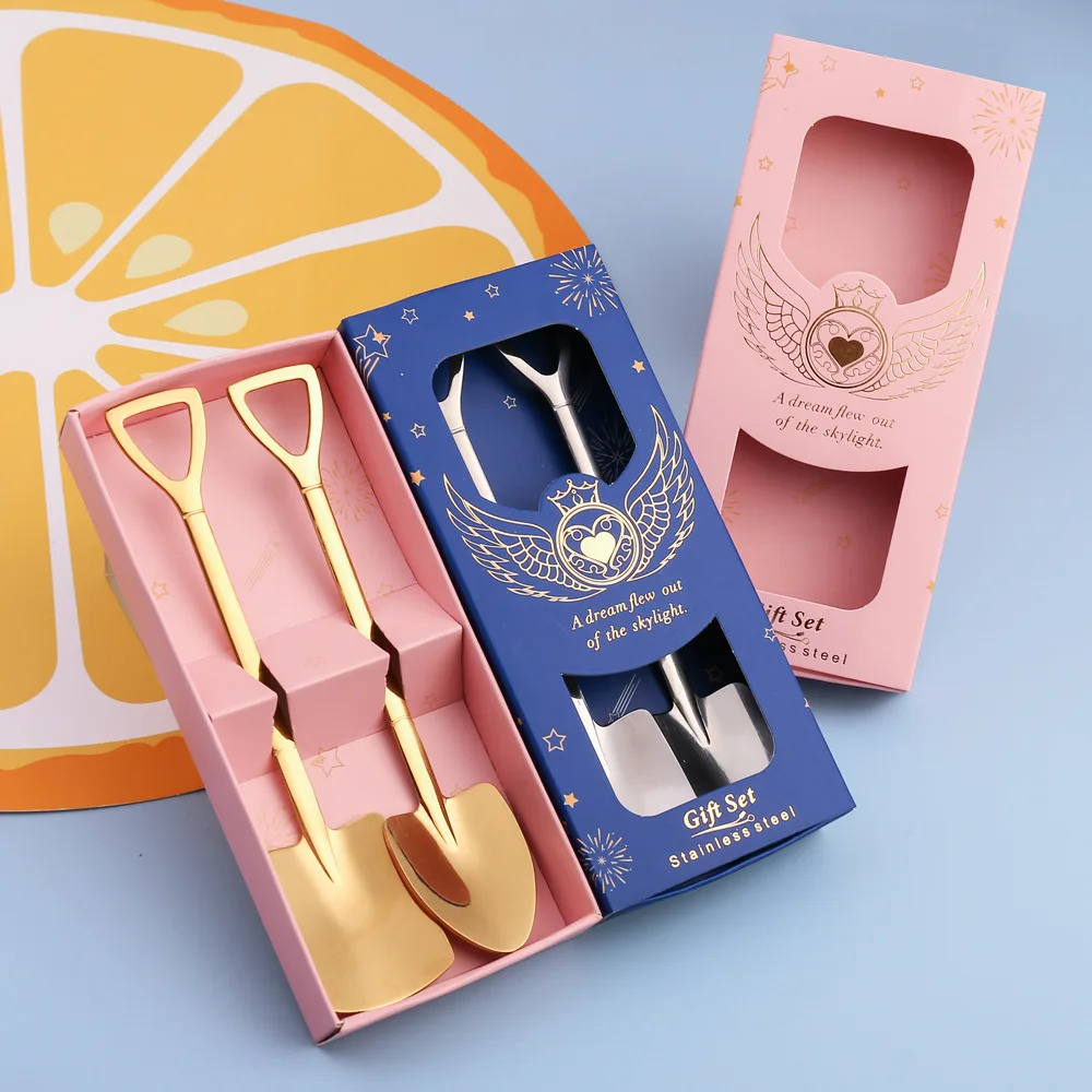 Ложка из нержавеющей стали железная рябина арбуз Десерт Мороженое Западная посуда ложка