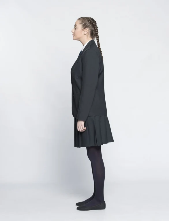 customize classical british school uniform blazer 35%viscose 65%polyester grey school blazer