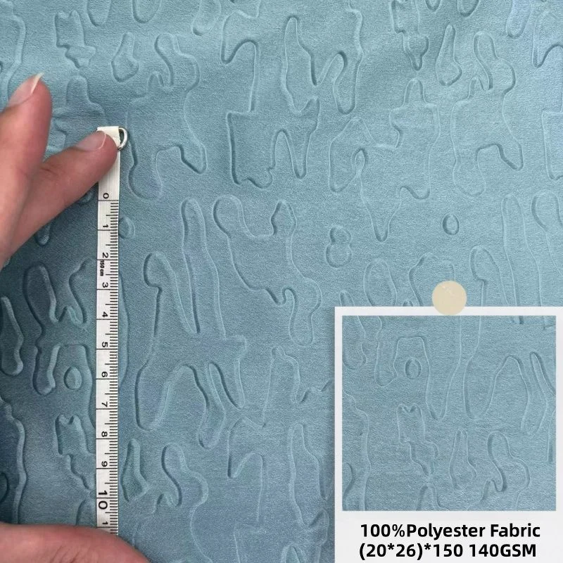 New arrival 75D spandex 100%polyester silk embossed fabric for women dress clothes