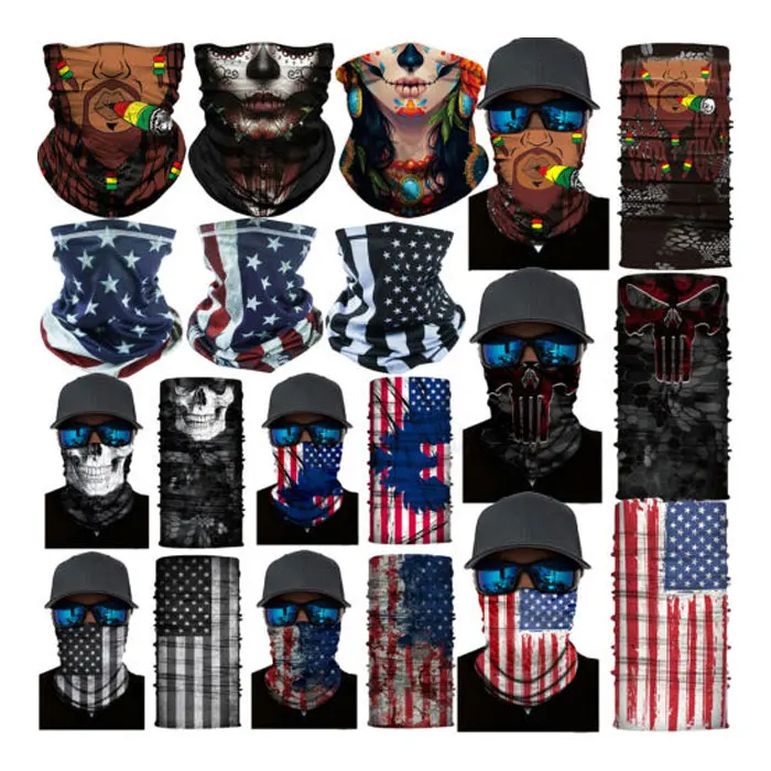 Fast Delivery Hot Selling Tube Bandanna Outdoor Sport Fishing Running Seamless Neck Mouth Protective Custom Bandana Scarf