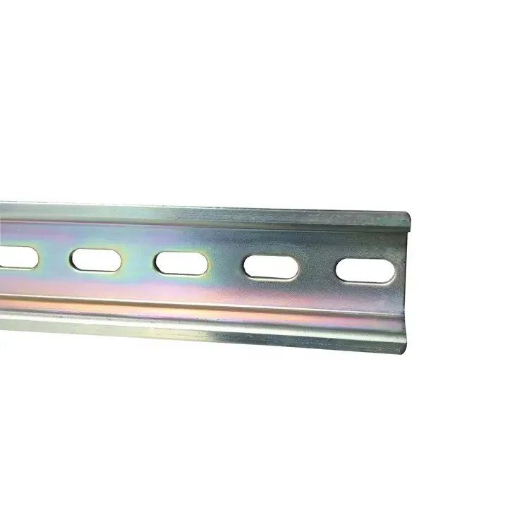 Chaer High Quality guide Rail 1 to 2 Meters 35mm Width 15MM Height K-8700 Industrial Standard Steel Din rails for MCB