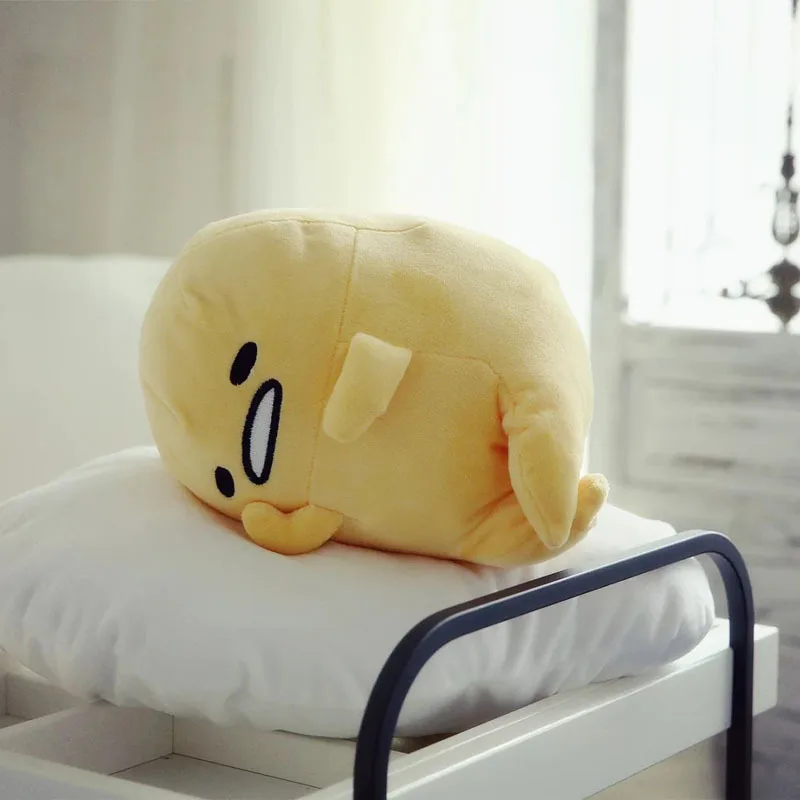 Hot Sell Soft Gudetama Lazy Egg Charm Toy Lovely Cartoon Cute Lazy Eggs Soft Stuffed Plush Doll Pillow