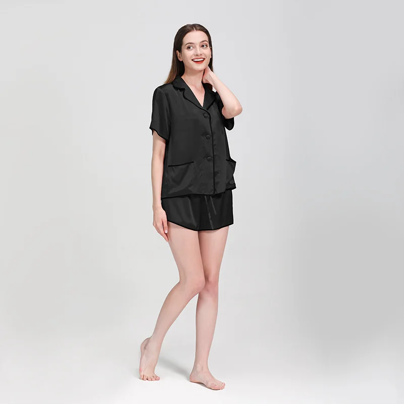 Пижамный комплект OEKO TEX 16/19/22 momme 100% из шелка тутового шелкопряда