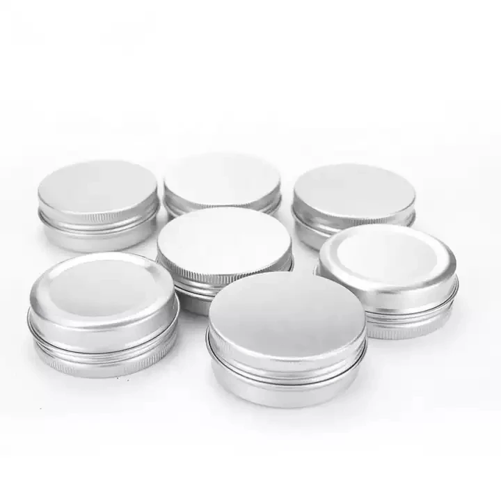 Packaging Recycled Container Aluminum Cosmetic Jar for Cream Spot Aluminum Tin Can 10g 20g 30g 50g 60g 80g 100g Cream Jar