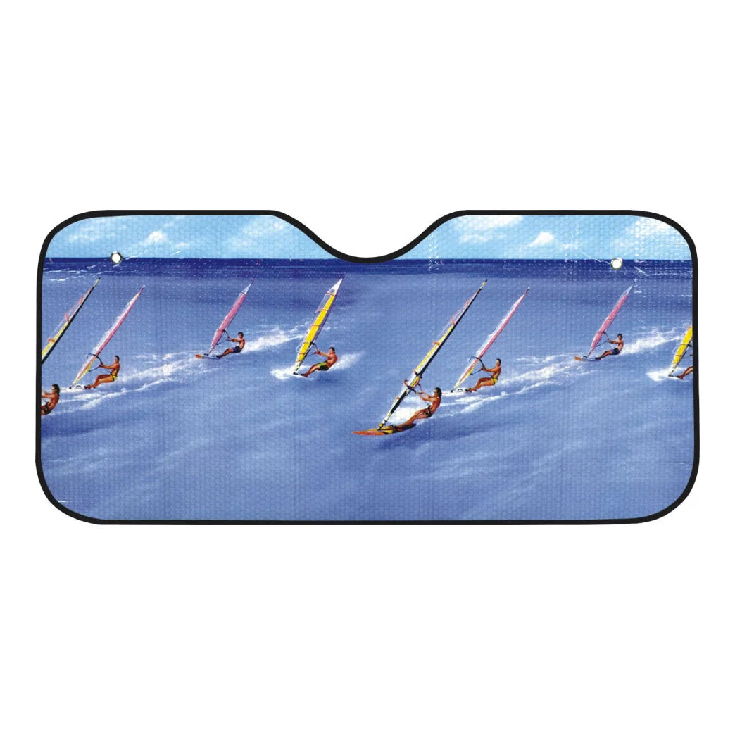 Customized PE bubble material auto windshield sun shade for car suv