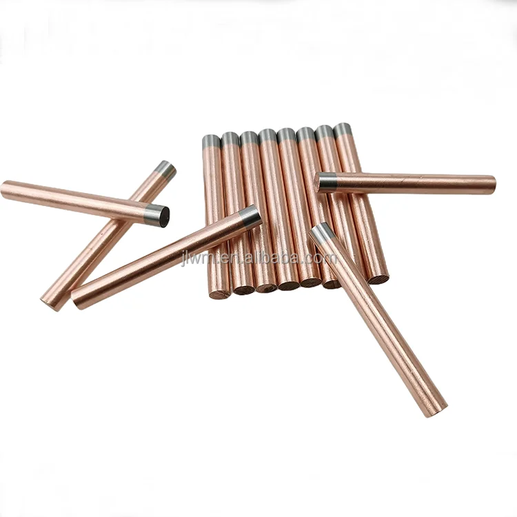 D8xL100mm polished copper tungsten Inlaid electrode,NDB electrode,Back cast electrode for resistance welding