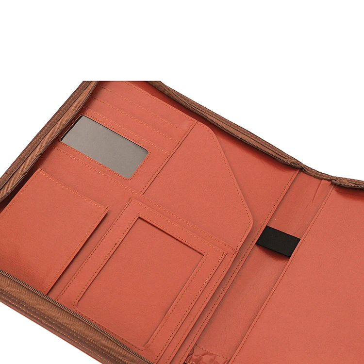  Коричневый профессиональная кожаная папка Padfolio для документов