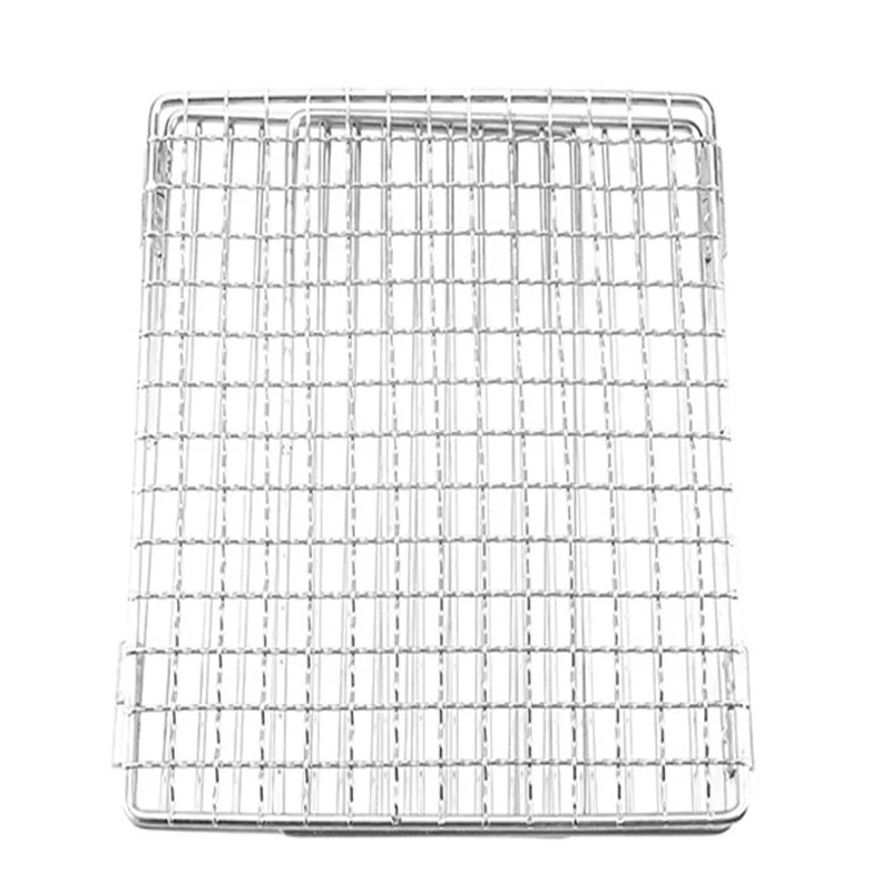 Portable Disposable Pizza Oven Rack Set Fish Net for Camping Tools Barbecue Net Folding Rack BBQ Grill