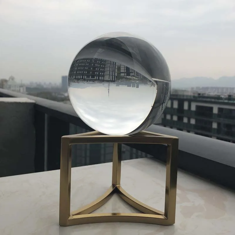 Clear round ball 3D laser elegant blank carving crystal ball cheap quality can be matched with a variety of base