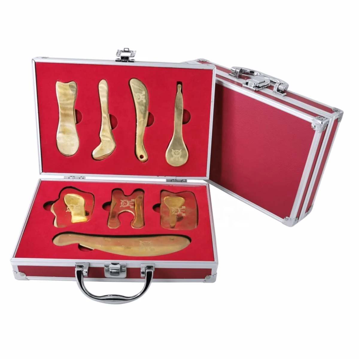 Copper (Brass) Gua Sha Scraping Massage Tool - Square - IASTM, Myofascial Release Tool (yuan bao Shape)