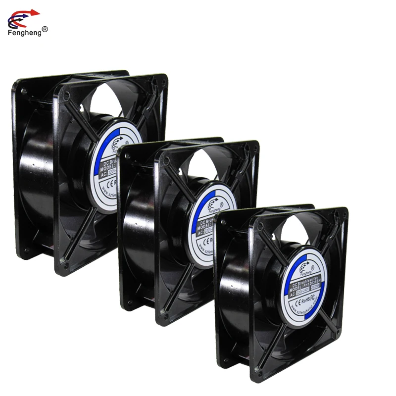 High Quality 12038 Low Noise AC Air Cooler Fan 120x120x38mm 220V Motor Waterproof Exhaust Fan 120mm