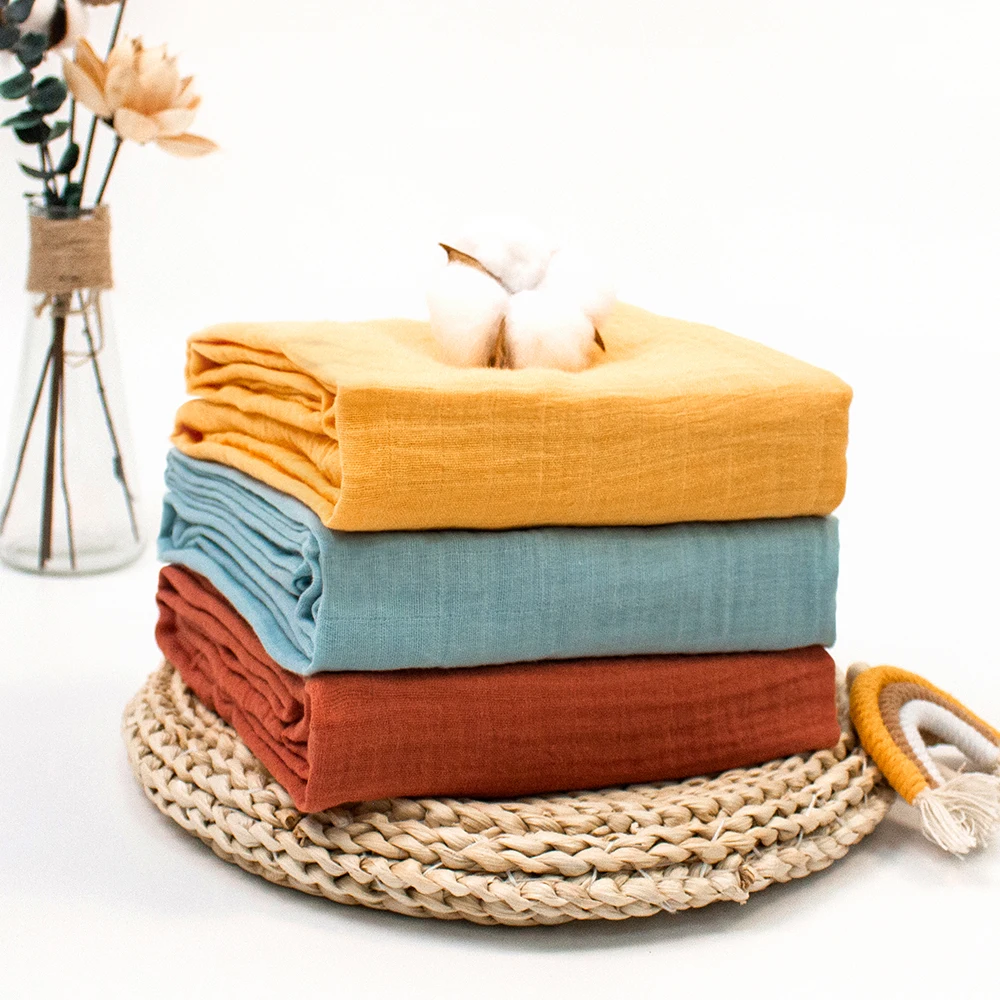 Осотп органического хлопка 100% хлопок Новорожденный ребенок получает одеяло для новорожденных Детское постельное белье подарочный набор детское муслиновое одеяльце