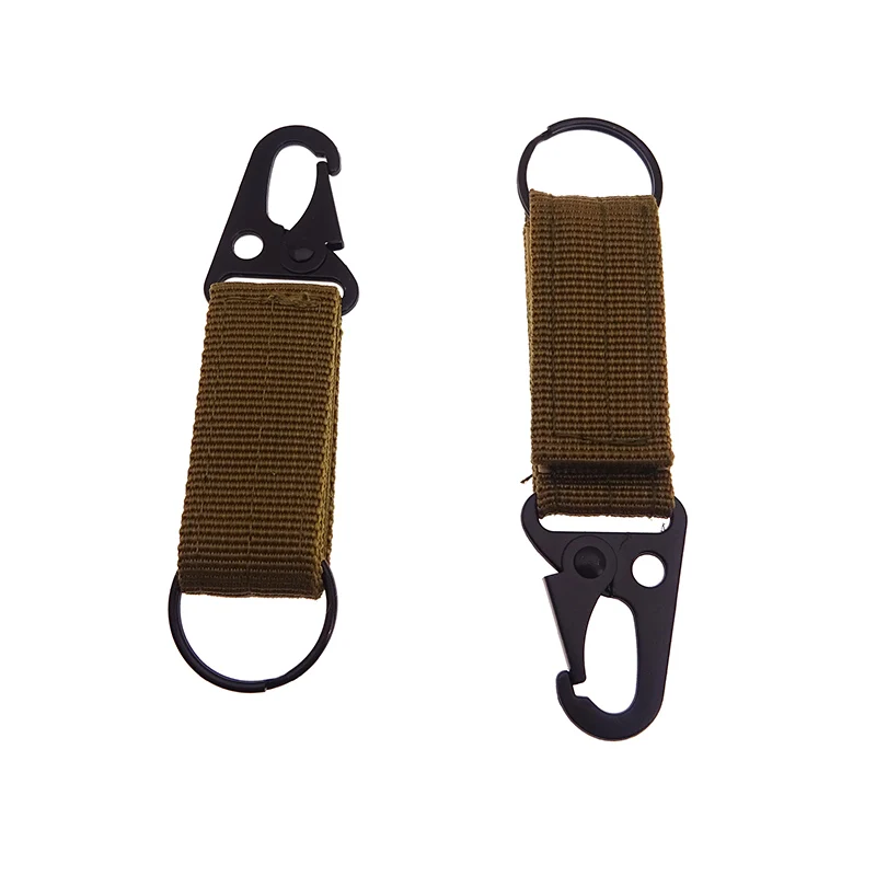 Wholesale Tactical Hanging Carabiner With Tether Buckle For Backpack Strap Keychain