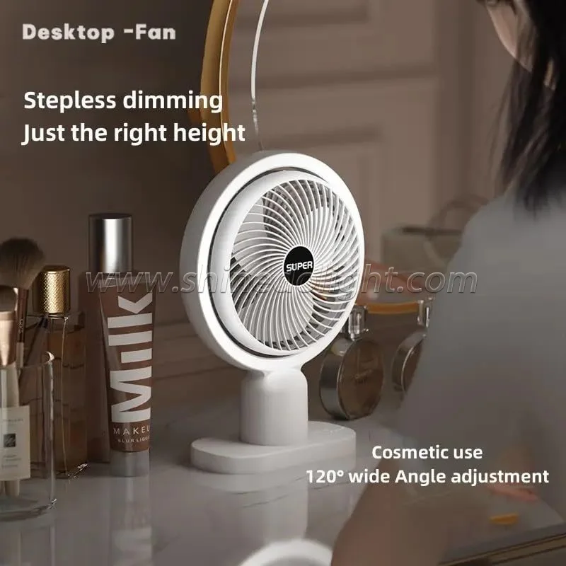 Desktop Mini portable rechargeable large wind turbine home desktop fan gift
