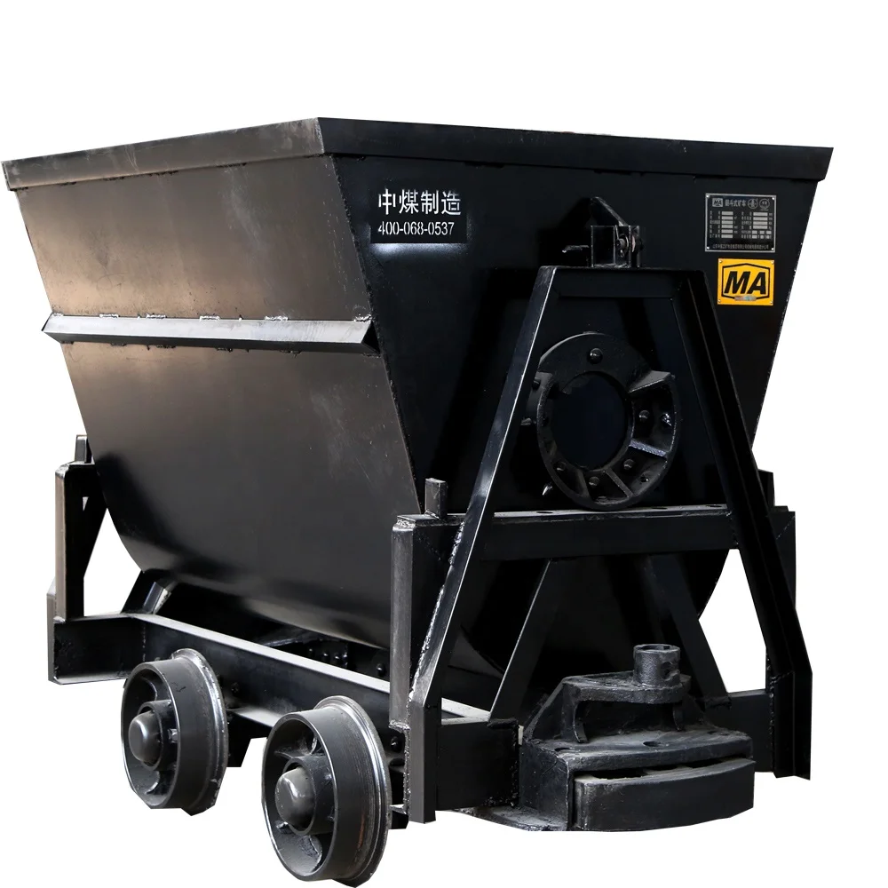 MFC0.75-6 Underground Mining Ore Car Rail Wagon Car Tipping-bucket Mine Wagons Tipping Bucket Mine Car For Sale