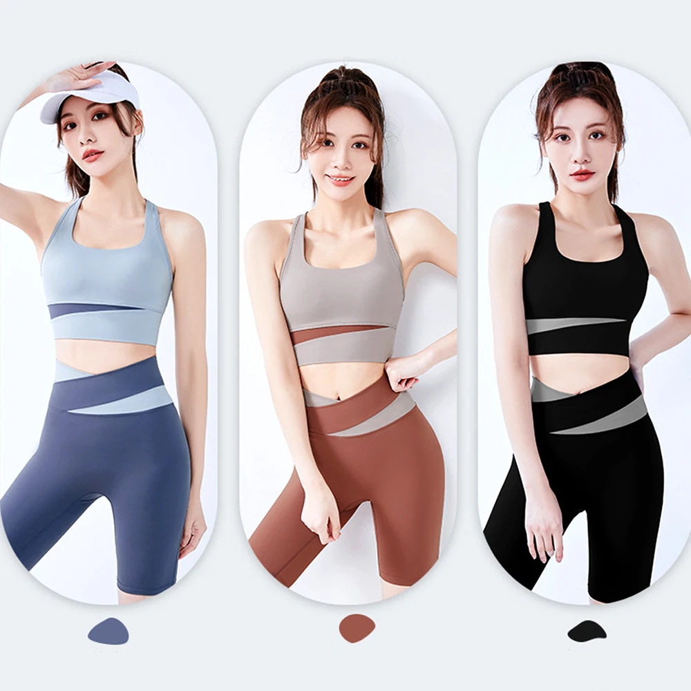 Custom Logo Women Sport Clothes Ladies Gym Fitness Active Wear High Waisted Pants 2 Piece Set Seamless Yoga Set