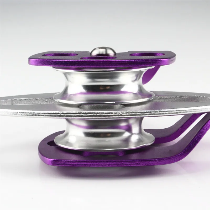 Heavy duty CE standard outdoor climbing protection double wheel pulley