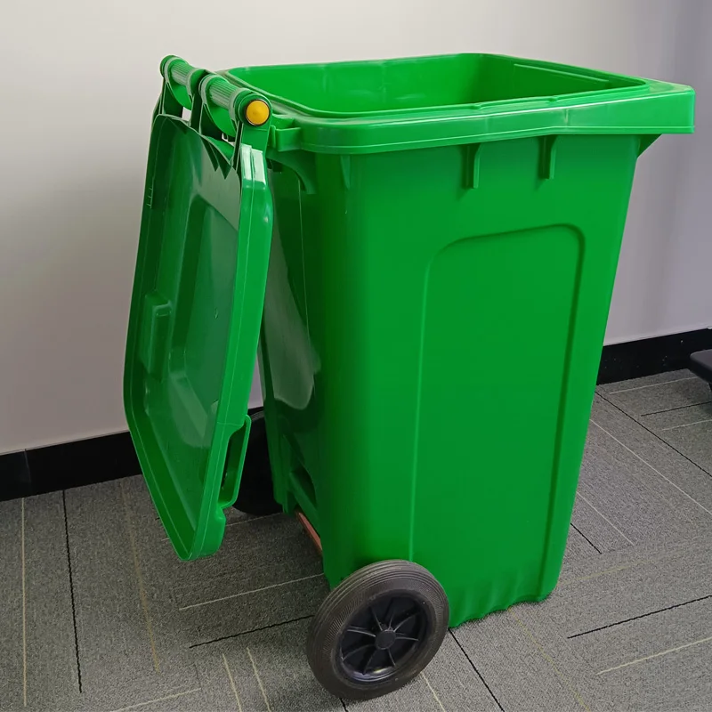 Cheap Sorting Trash Can 240L Wheelie Bin Free Printing HDPE Dust Bin Dustbin for Street Use