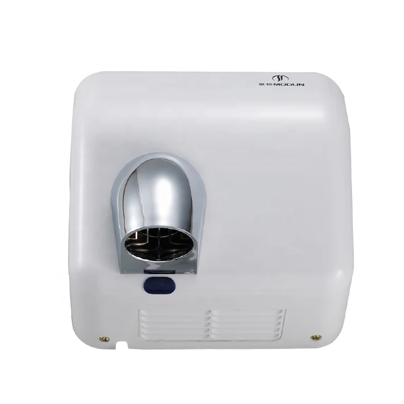 Washroom Automatic Hair Dryer Hotel Commercial Drier Toilet Bathroom 360 Degree Revolving Nozzle White ABS Electric Hand Dryers
