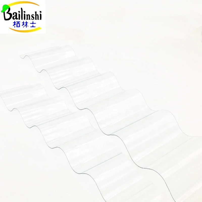 PC Transparent Polycarbonate Corrugated Plastic Roofing Sheet For Greenhouse