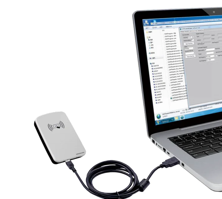 CHENXIN мини-Настольный бесконтактный считыватель смарт-карт/тегов, бесплатный образец, USB-кодеры, 860 ~ 960 МГц, uhf планшет, настольный rfid-ридер