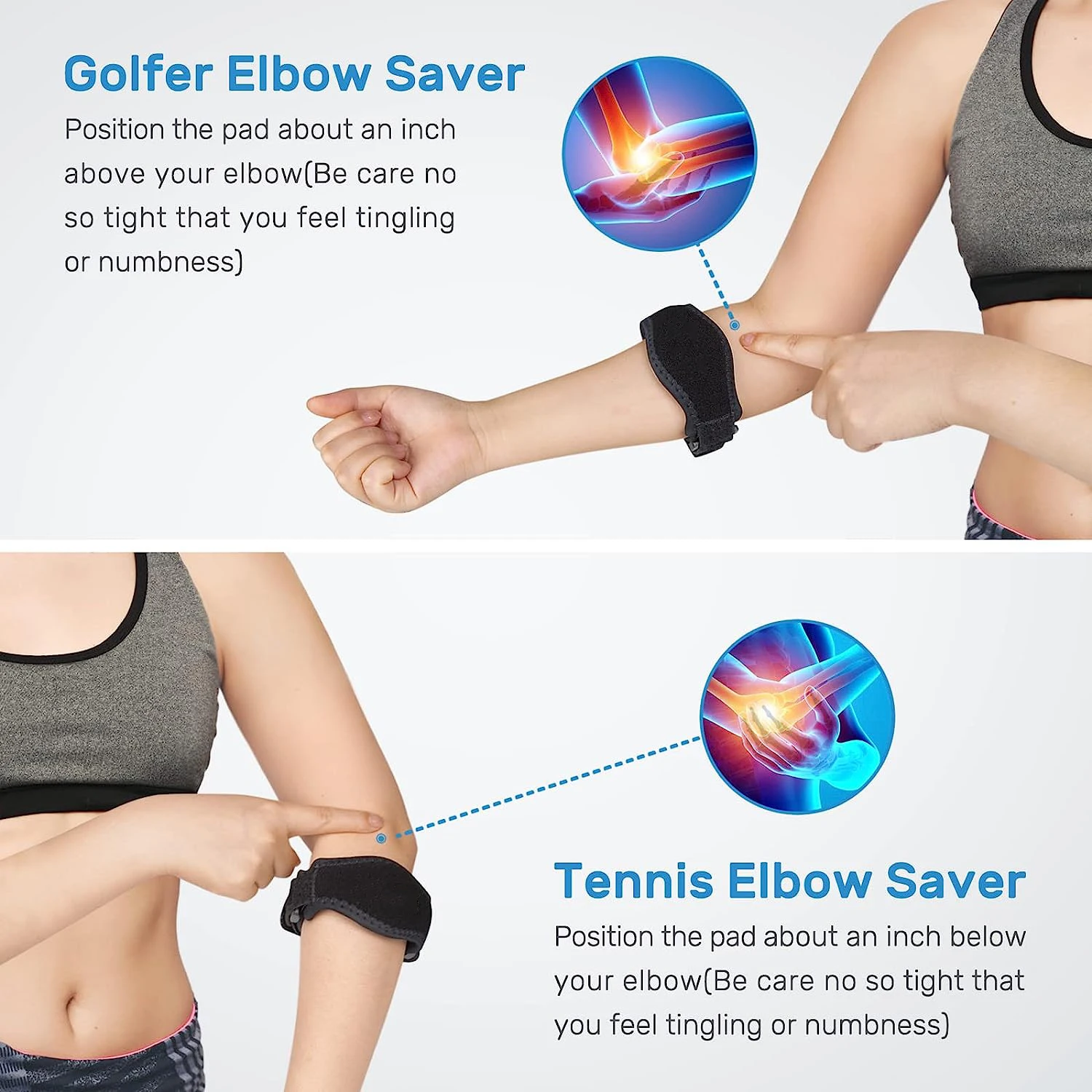 Tennis Elbow Band Counterforce Arm Support Tennis Elbow Brace Strap Compression Forearm Brace Basketball Elbow Strap
